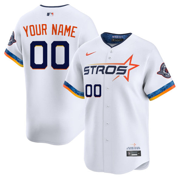 Custom Houston Astros white City Connect jersey