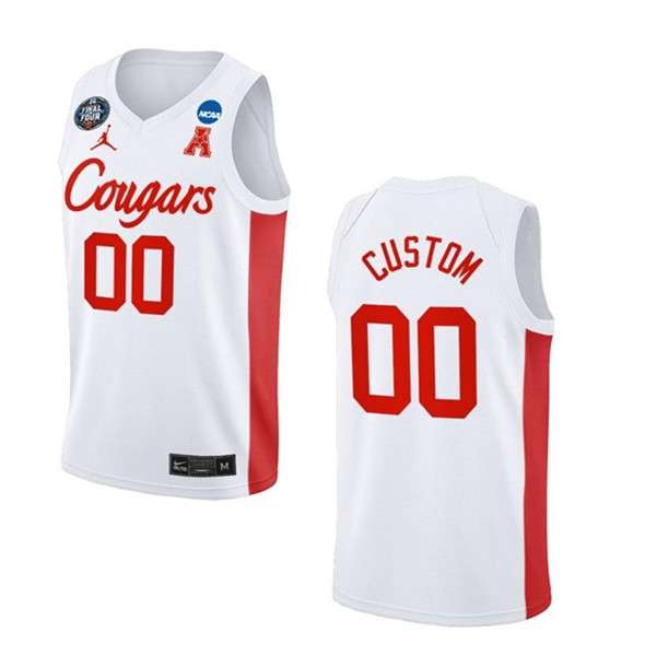 Custom Houston Cougars white Classic jersey