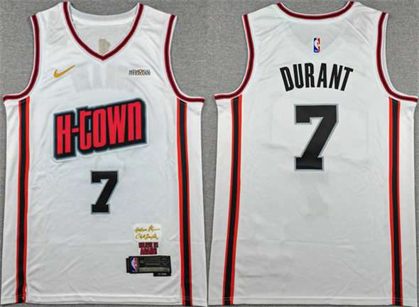 Kevin Durant Houston Rockets white City Edition jersey