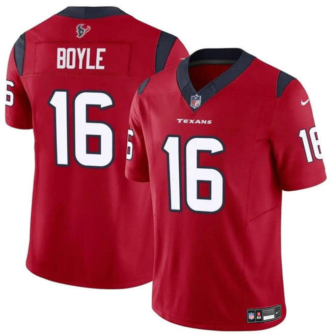Tim Boyle Houston Texans red jersey