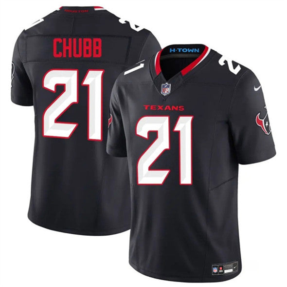 Nick Chubb Houston Texans navy jersey