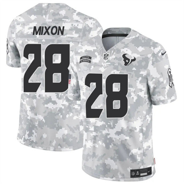 Joe Mixon Arctic Houston Texans camo Salute To Service jersey