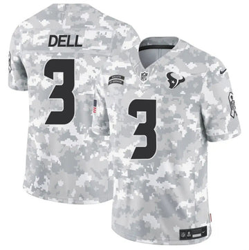 Tank Dell Arctic Houston Texans camo Salute To Service jersey