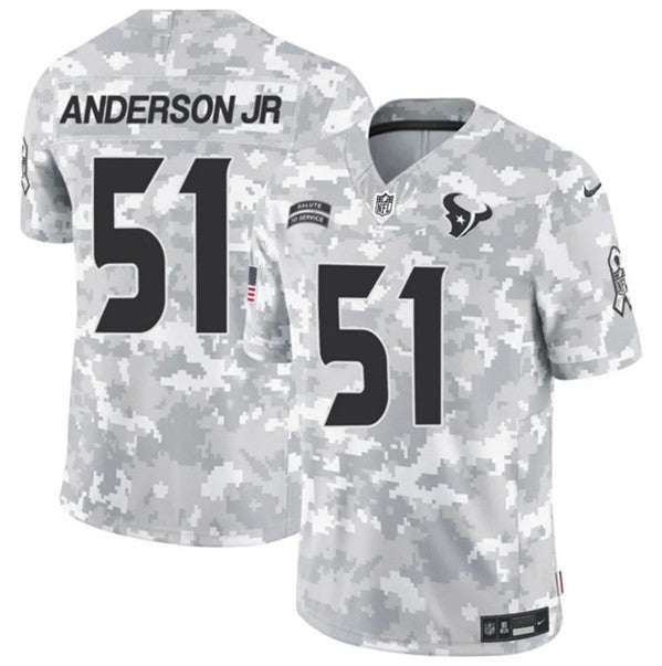 Will Anderson Jr Arctic Houston Texans camo Salute To Service jersey