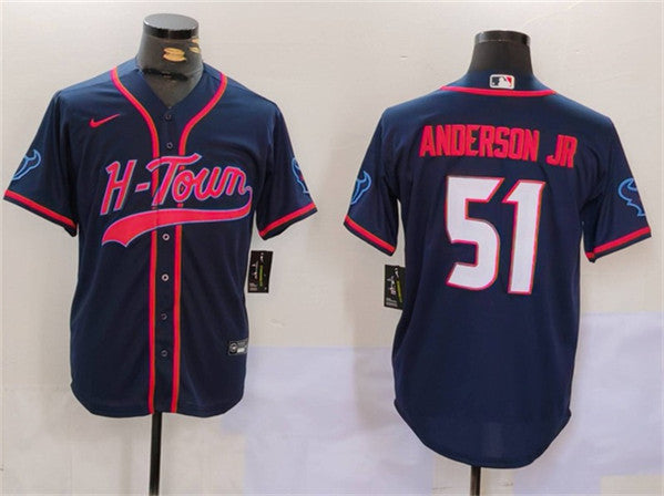 Will Anderson Jr Houston Texans navy jersey