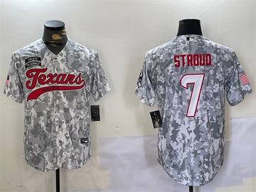 CJ Stroud Houston Texans camo Salute To Service jersey