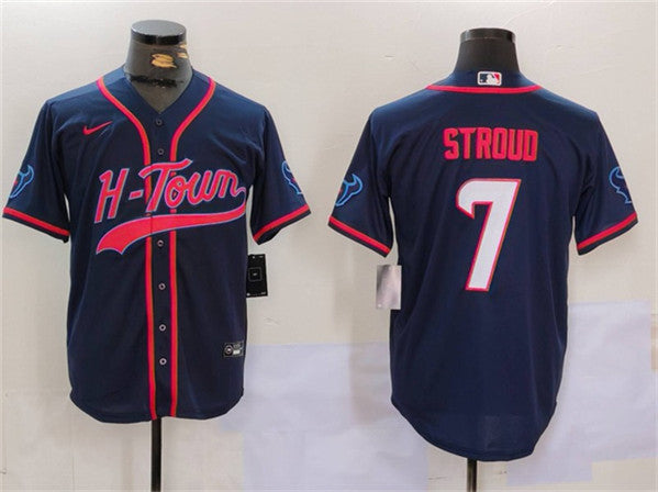 CJ Stroud Houston Texans navy jersey