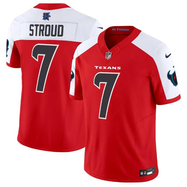 CJ Stroud Houston Texans red-white jersey