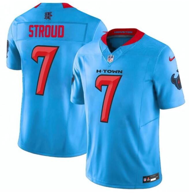 Custom Houston Texans blue jersey