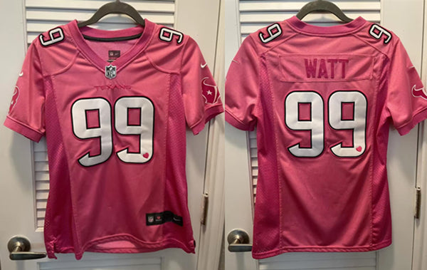 Custom Houston Texans pink jersey