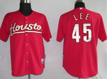 Custom Houston Texans red Throwback jersey