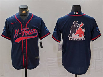Team Big Logo Houston Texans navy jersey