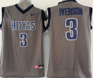 Allen Iverson Georgetown Hoyas grey jersey