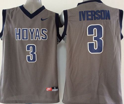 Allen Iverson Georgetown Hoyas grey jersey