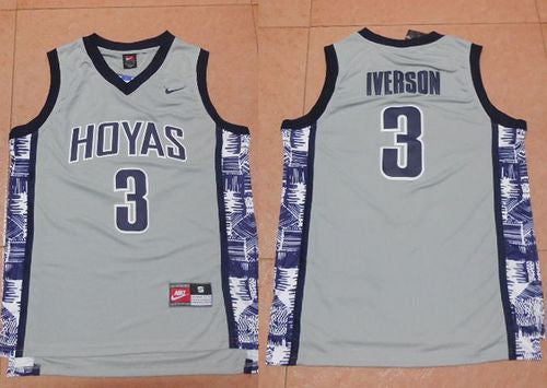 Allen Iverson Georgetown Hoyas grey jersey