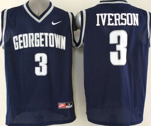 Allen Iverson Georgetown Hoyas navy jersey