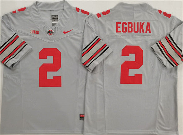 Emeka Egbuka Ohio State Buckeyes gray Limited jersey