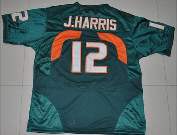 Jacory Harris Miami Hurricanes green jersey