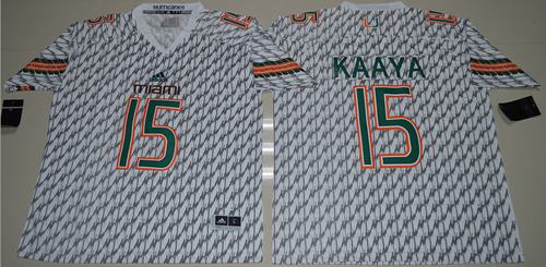 Brad Kaaya Miami Hurricanes white jersey