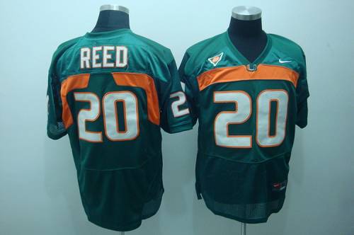 Ed Reed Miami Hurricanes green jersey