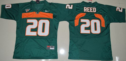 Ed Reed Miami Hurricanes green jersey
