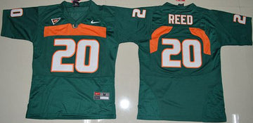 Ed Reed Miami Hurricanes green jersey