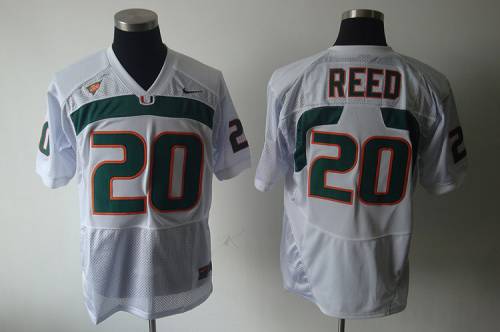 Ed Reed Miami Hurricanes white jersey