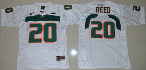 Ed Reed Miami Hurricanes white jersey