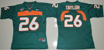 Sean Taylor Miami Hurricanes green jersey