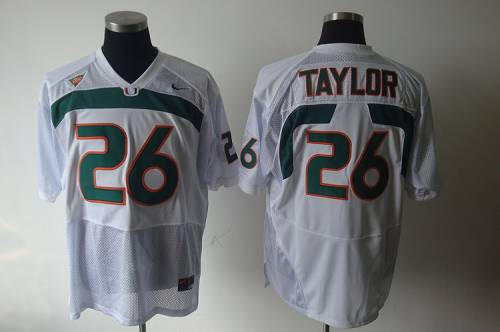 Sean Taylor Miami Hurricanes white jersey
