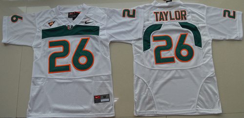 Sean Taylor Miami Hurricanes white jersey