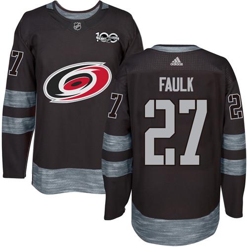 Justin Faulk Carolina Hurricanes black jersey