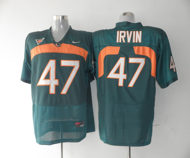 Michael Irvin Miami Hurricanes green jersey