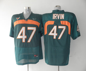 Michael Irvin Miami Hurricanes green jersey
