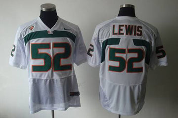 Ray Lewis Miami Hurricanes white jersey