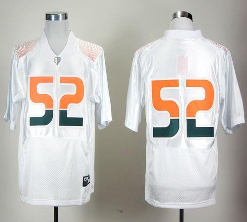 RLewis Miami Hurricanes white jersey