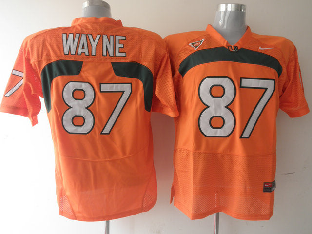 Reggie Wayne Miami Hurricanes orange jersey