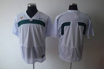 Custom Miami Hurricanes white jersey