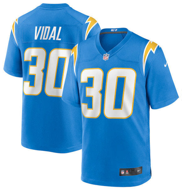 Kimani Vidal Los Angeles Chargers blue Game jersey