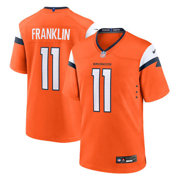 Troy Franklin Denver Broncos orange Game jersey