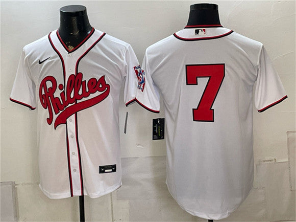 Trea Turner Philadelphia Phillies white jersey