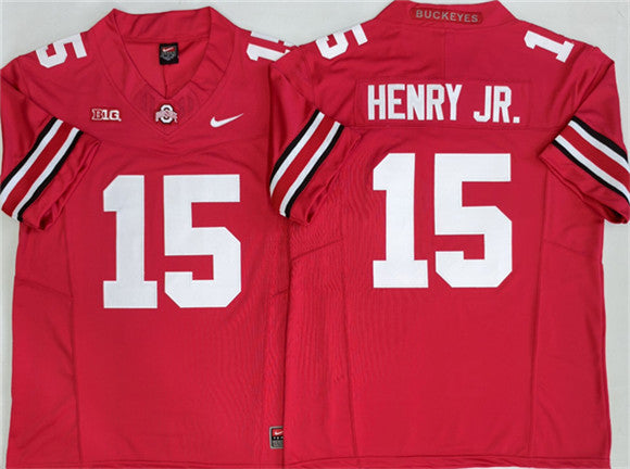 Chris Henry Jr Ohio State Buckeyes red Limited jersey