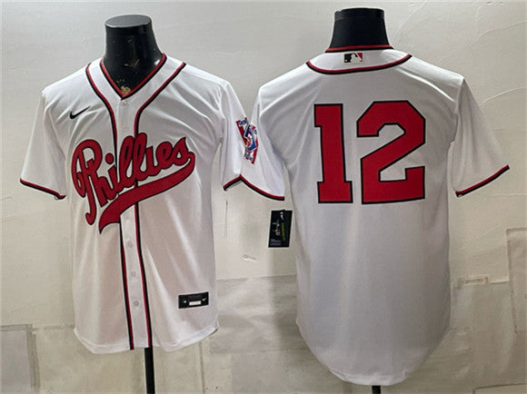 Kyle Schwarber Philadelphia Phillies white jersey
