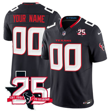 Custom Houston Texans navy Vapor jersey