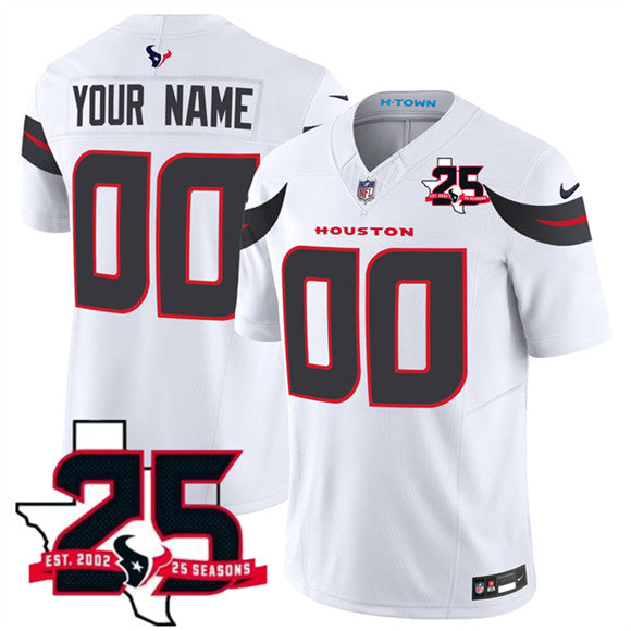 Custom Houston Texans white Vapor jersey