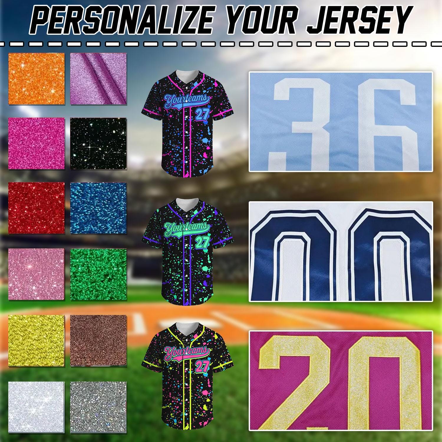 Party animal baseball jersey with custom team name and number - photo 5