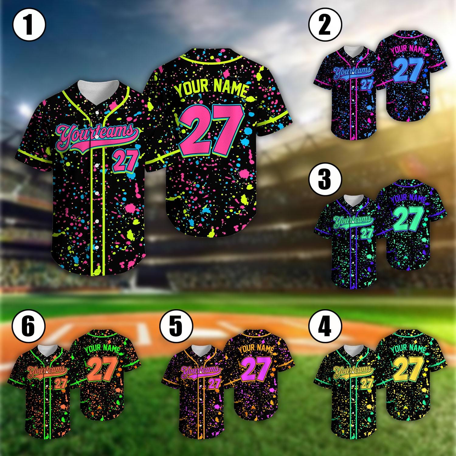 Party animal baseball jersey with custom team name and number - photo 2