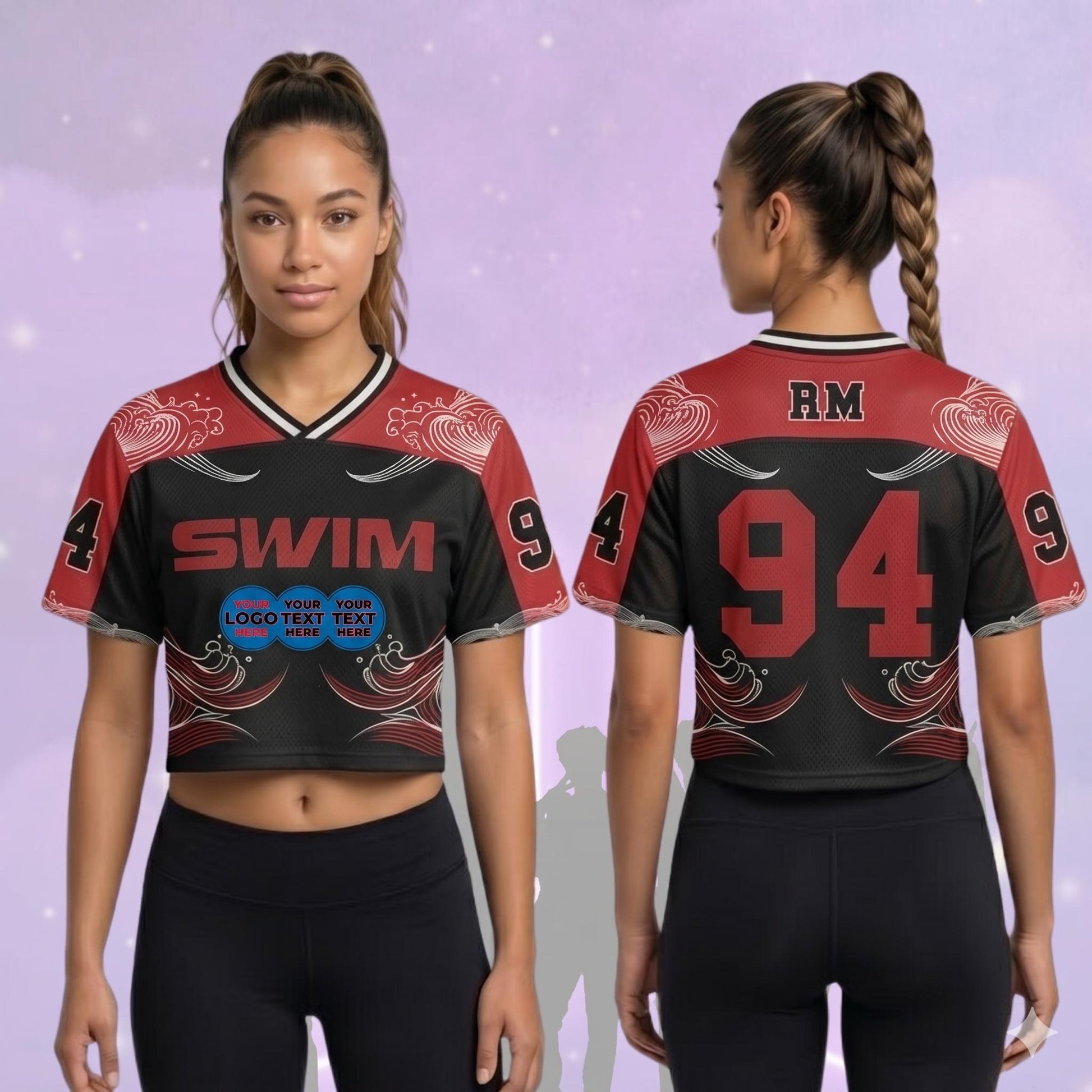 K-pop concert crop top jersey with custom name and number - photo 3