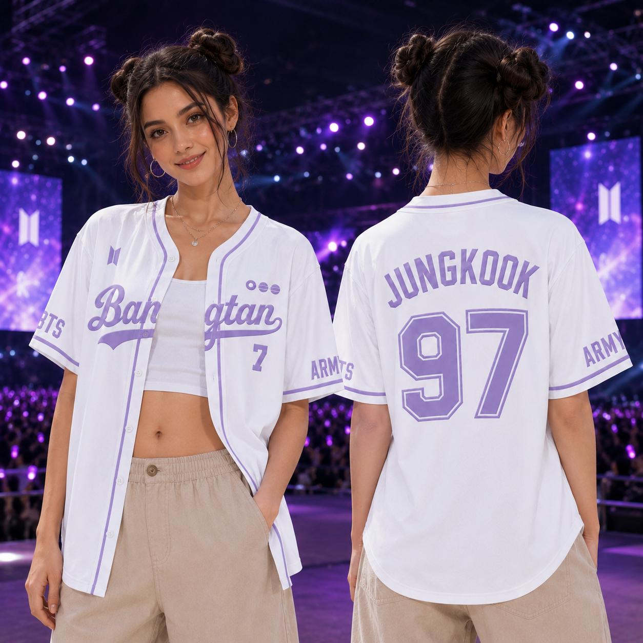 K-pop tour baseball jersey with custom name and number - photo 4