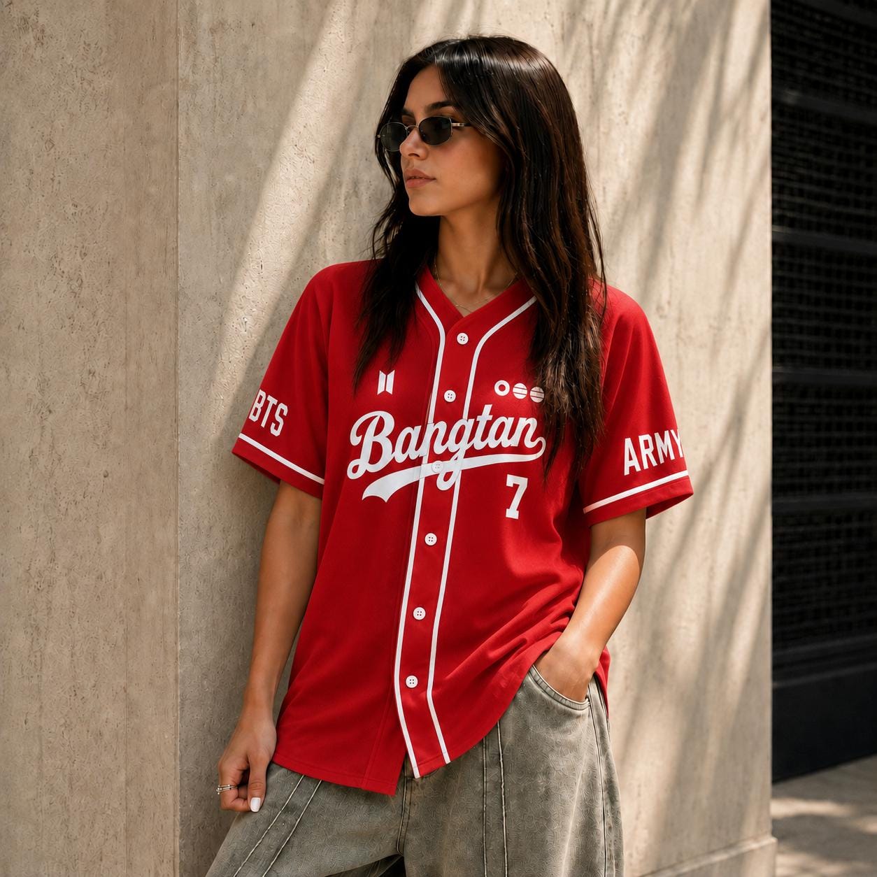 K-pop tour baseball jersey with custom name and number - photo 5